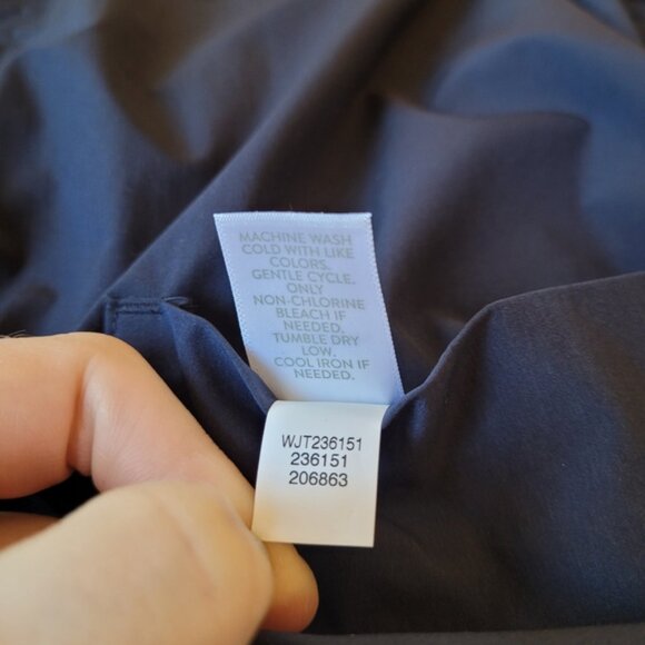 J. Jill Navy Blue & Camel Reversible Lightweight Jacket - Picture 12 of 12